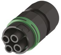 thb387b4a Techno Circular Connector, 4 Contacts, Cable, 26 mm Connector, Socket, Female, IP68, THB Series