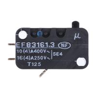 83161301 Crouzet Plunger Micro Switch, Solder Terminal, 20 A @ 250 V ac, SPDT, IP40