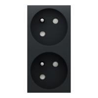 nu306954 Schneider Electric Anthracite, 2 Gang, New Unica