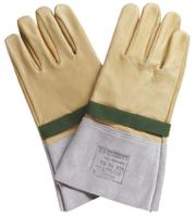 bc110vse Facom Yellow Leather Electricians Gloves, Size 10, Uncoated Coating