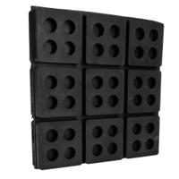 203-5157 RS PRO 150mm Anti-Vibration Pad Rubber +100°C -50°C 150 x 150mm 19mm