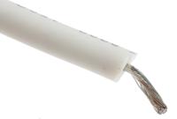391497-wh005 Alpha Wire Hook-up Wire Silicone Series White 2.1 mm² Hook Up Wire, 14 AWG, 41/0.25 mm, 30m, Silicone Rubber