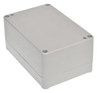 186-2256 RS PRO Grey ABS Enclosure, IP67, IK09, Grey Lid, 118.15 x 78.35 x 54.6mm