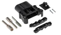 95044-01 Rema Black Chassis Mount 2P Industrial Power Plug, Rated At 160A, 150 V