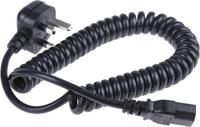 731-6185 RS PRO Straight IEC C13 Socket to Right Angle Type G UK Plug Power Cord, 2.5m