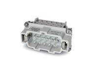 c14610a0100021 Amphenol Industrial Heavy Duty Power Connector Insert, 16A, Male, C146 Series, 6 Contacts