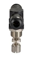 176-1889 RS PRO Tube Flow Regulator, Push In 6mm Tube Inlet Port x Push In 6mm Tube Outlet Port