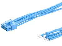 2262452084 Molex 8 Way Female Crimped Terminal to 8 Way Male Pigtail Wire to Board Cable Assembly, 600mm