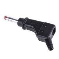 669328-21 Staubli Black Male Banana Plug, 4 mm Connector, Screw Termination, 32A, 600V, Nickel Plating