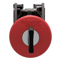 xb4bs9445 Schneider Electric Harmony, Red, Key Reset 40mm Mushroom Head Emergency Button