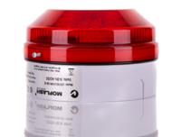 led195-01wh-sb-02 Moflash LED195 Series Red Multiple Effect Beacon, 8 → 20 V ac/dc, Surface Mount, Wall Mount, LED Bulb, IP65