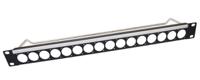 143-8917 XLR 16 Port Audio, Video Patch Panel, 1U Rack Height