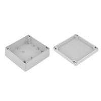 186-2278 RS PRO Grey ABS Enclosure, IP65, IK07, Grey Lid, 119.8 x 119.8 x 60.1mm