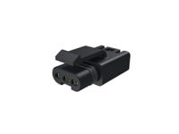 flhs3300 Amphenol Communications Solutions FLHS3300 Series Straight Wire Mount PCB Socket, 3-Contact, 1-Row, 2.5mm Pitch,