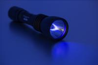 nsulved365 Nightsearcher UV365 UV LED Keyring Torch Black - Rechargeable, 153 mm