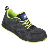 4341bk030 Himalayan 4341 Unisex Black Non Metallic Toe Capped Safety Trainers, UK 3, EU 36
