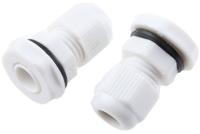 ngm12-wht HellermannTyton NGM Series White Nylon Cable Gland, M12 Thread, 3mm min., 6.5mm max., IP68