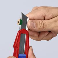 90-10-165-bk Knipex Knife with Cutter Blade Blade, Retractable, 18mm Blade Length