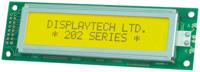 202a-bc-bc Displaytech 202A-BC-BC Alphanumeric LCD Display, Yellow on Green, 2 Rows by 20 Characters, Transflective