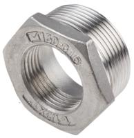 499-3619 RS PRO Stainless Steel Pipe Fitting Hexagon Bush, Male R 1-1/2in x Female G 1in