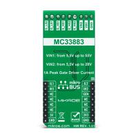 mikroe-4696 MikroElektronika H-Bridge Driver Click Half-Bridge Driver for MC33883 for mikroBUS Socket