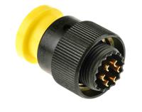 62gb-56t10-06pn Amphenol Limited, 62GB 6 Way Cable Mount MIL Spec Circular Connector PlugOlive, Pin Contacts,Shell Size 10, Bayonet