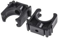 167061087 Georg Fischer PP Black Saddle Clamp 16mm x , 6mm