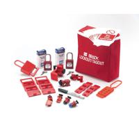 805909 Brady Black, Blue Lockout Tagout Kits