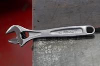 113a10c Facom Adjustable Spanner, 255 mm Overall, 30mm Jaw Capacity, Metal Handle