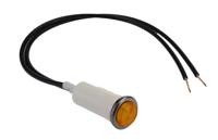 l006700naf Arcolectric (Bulgin) Ltd 0067 Series Orange Neon Panel Mount Indicator, 230V ac, 12.7mm Mounting Hole Size, Lead Wires
