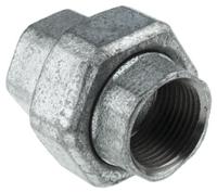 770340109 Georg Fischer Black Malleable Iron Fitting Taper Seat Union, Female BSPP 2in to Female BSPP 2in