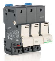 df143c Schneider Electric 50A Rail Mount Fuse Holder for 14 x 51mm Fuse, 3P, 690V ac