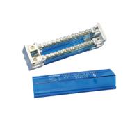 563800 nVent ERIFLEX Distribution Block, 2 Way, 10 → 35mm², 125A, 690 V, Blue