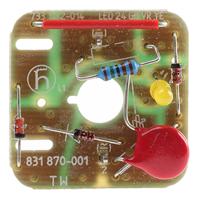 831870001-gdme-led-24-gb-vr-ye Hirschmann LED Rectifier (Yellow) for use with GDM Series Rectangular Connector