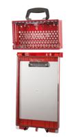 kitslimview-redpermit-display-station Brady Red 12-Lock Steel Group Lockout & Permit Control, 8.38mm Shackle