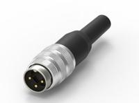 210-0193 RS PRO 3 Pole Din, 5A, 250 V IP40, Screw Lock, Male, Cable Mount