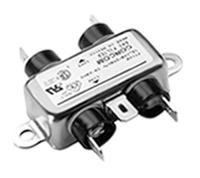 6609020-1 TE Connectivity, Corcom B 1A 250 V ac 50Hz, Flange Mount RFI Filter, Fast-On, Single Phase