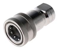 sh1-62-bspp Parker Stainless Steel Female Hydraulic Quick Connect Coupling, G 1/8 Female