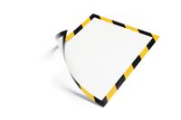 4945130 Durable MagneticDURAFRAME® MAGNETIC SECURITY Black/Yellow A4 Metal Information Frame, 4.5mm Height, 236mm Width