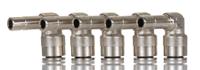 100430800 Norgren PNEUFIT 10 Series Straight Fitting, Push In 8 mm to Push In 8 mm, Tube-to-Tube Connection Style, 10043