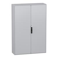 nsysm1410402d Schneider Electric PanelSeT SM Series Sheet Steel Double-Door-Door Floor Standing Enclosure, Opaque Door, IP55, 1400 x