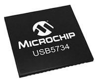 usb5734-imr Microchip USB5734-I/MR, USB Controller, 5Gbit/s, USB 3.0, 1.2 V, 3.3 V, 64-Pin SQFN