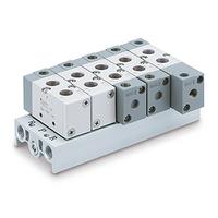 vv5f3-30-061-00f SMC VF3000 series 6 station G 1/4 Manifold Base, VV5F3-30-061-00F