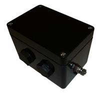 cep107575pau CE-TEK Black Junction Box, IP66, ATEX, 110 x 75 x 75mm