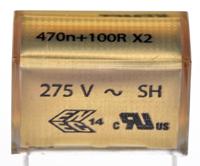 p409el474m275ah101 KEMET P409 Paper Capacitor, 275V ac, ±20%, 470nF, Through Hole