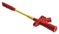 972307101 Hirschmann Test & Measurement Red Grabber Clip with Split Clamp, 10A, 1kV, 4mm Socket
