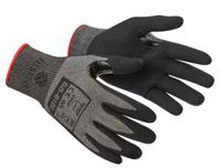 58-6120-09 Tilsatec 58-6120 Black Yarn Work Gloves, Size 9, Bi-Polymer Coating