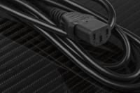 487-277 RS PRO Straight IEC C13 Socket to Straight IEC C14 Plug Power Cord, 2m