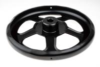 237-366 RS PRO Black Steel Hand Wheel, 250mm diameter
