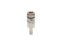 667-1686 RS PRO Brass, Steel Female Pneumatic Quick Connect Coupling, 10mm Hose Barb
